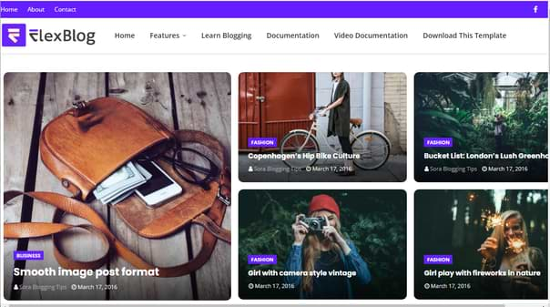 Flexblog Blogger Template Premium Free Download 2021 seo optimized