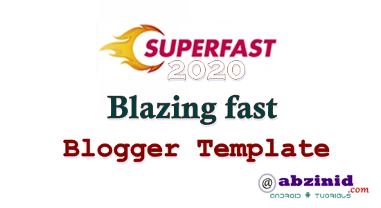 Superfast Blogger Template Premium free Download 2021